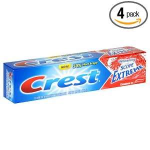 Crest Whitening Plus Scope Extreme, Cinnamon Ice, 6 Ounce Boxes (Pack 