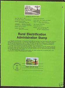 2144 RURAL ELECTRIFICATION Farms Electric Power 1985  