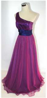 NWT MORGAN & CO $155 Fuchsia /Royal Prom Evening Gown 5  