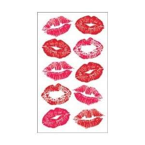  Sticko Glitter & Acetate Valentine Stickers Sugar Kisses 