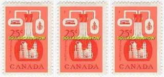   1956 VINTAGE CANADIAN CHEMICAL INDUSTRY 25 CENTS MINT STAMP LOT  
