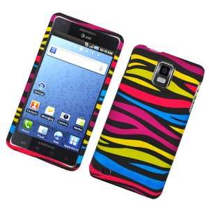  Cuffu Samsung Infuse 4G Rainbow Zebra Snap On Protective 