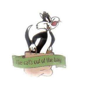   Tunes Sylvester   The Cats Out of the Bag Pin 