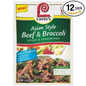   Asian Style Meal Solutions, Beef and Broccoli, 1.15 Ounce (Pack of 12