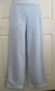 Baby Blue LILY STANHOPE Pajama Bottoms (only) ~ M  