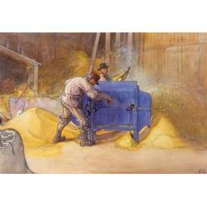   Carl Larsson   32 x 22 inches   Winnowing The Grain