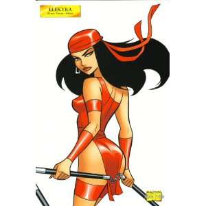 Elektra by Bruce Timm Marvel Master Prints 2001 6&1/2x10 