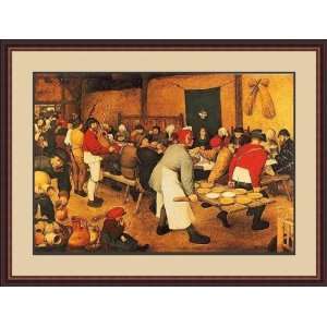   Feast by Pieter Brueghel (The Elder)   Framed Artwork