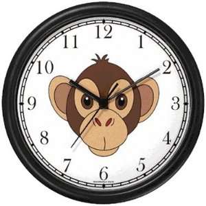  Monkey (Head) Cartoon   JP Animal Wall Clock by WatchBuddy 