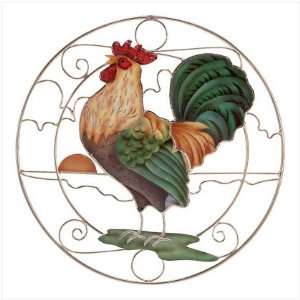 Crowing Rooster Sun Catcher, Wind Sculptures & Spinners 
