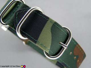 Military Nylon Watch Strap NATO Camouflage BBG 22mm  