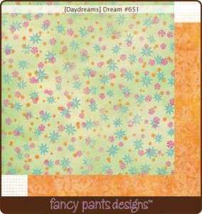 Fancy Pants~DAYDREAMS DREAM~12x12 Scrapbook Paper 2P  