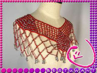 Crochet Belly Dance Costume Shoulder Scarf Wrap Wear  