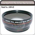 58mm 0.6x Wide Angle Conversion Lens with Macro 58 mm  