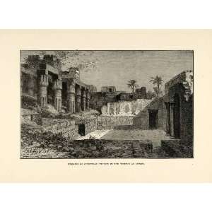 com 1904 Print Fiedler Christian Church Temple Luxor Archeology Egypt 
