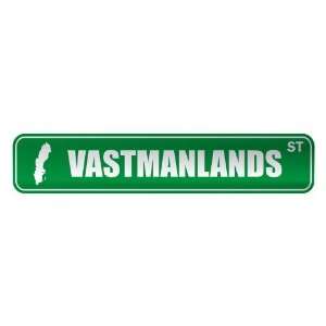     VASTMANLANDS ST  STREET SIGN CITY SWEDEN