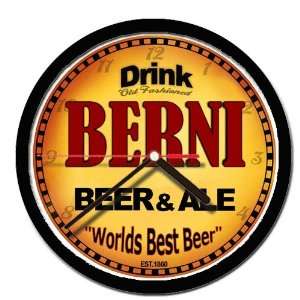  BERNI beer and ale cerveza wall clock 