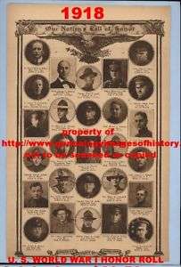 World War I Honor Roll of Veterans Genealogy no 42  