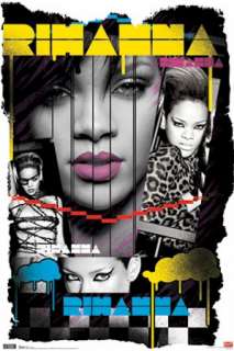 MUSIC POSTER ~ RIHANNA COLLAGE  