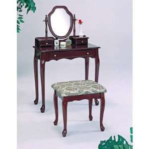  Wildon Home 3441 Zillah Vanity Set with Tapestry Stool in 