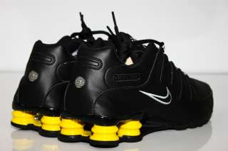 New Nike Shox NZ Running Shoes Black Yellow Air Max 360 Turbo Kobe 