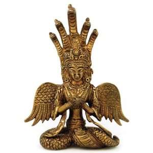  Brass Naga Serpent Statue 5 1/4 
