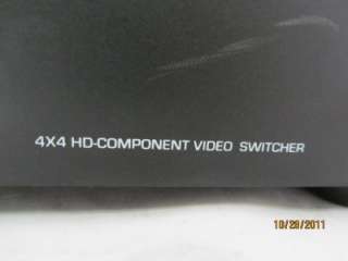 XANTECH HD44C 4X4 HD Component Video Switcher HIGH DEFINITION  