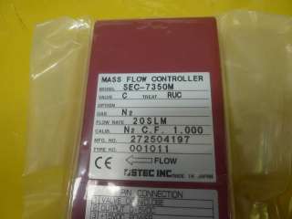 STEC SEC 7350 MFC Mass Flow Controller SEC 7350M new N2 20SLM  