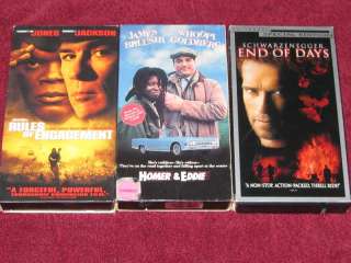 VHS Movies, USED, End of Days, Homer & Eddie, Etc  