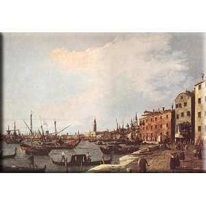    west side 16x11 Streched Canvas Art by Canaletto