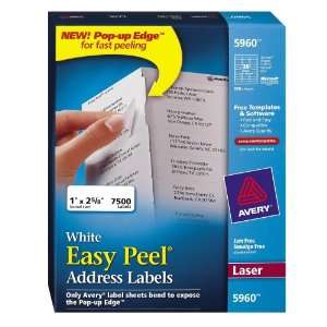  Avery Easy Peel Address Labels for Laser Printers, 1 x 2 