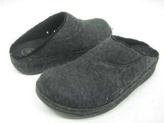 FITFLOP Charcoal Gray Woolly Clogs Mules Shoes Sz 11  