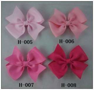 Lot 12 Hair Bows with spikes girls baby 56 colors U pic  