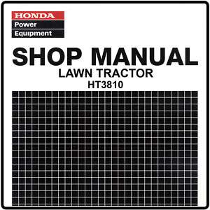 Honda HT3810 3810 Lawn Tractor Service Repair Manual 6175002  