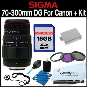  Sigma 70 300mm f/4 5.6 DG Macro Telephoto Zoom Lens for 
