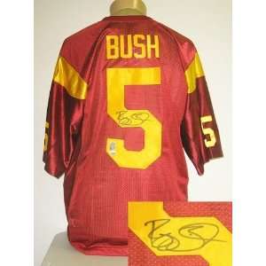  Reggie Bush Autographed/Hand Signed USC Maroon Jersey 