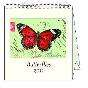  Cavallini Desk Calendar Butterflies