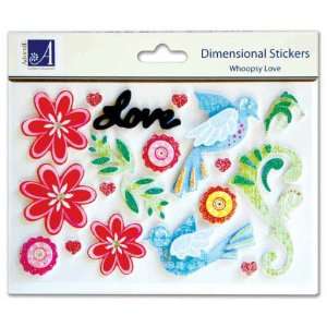  Whoopsy Love Dimensional Stickers