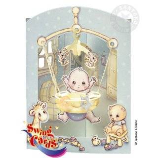   Interactive 3 D Swing Greeting Card, Baby Boy (SSC54) by Santoro