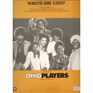  Sheet Music Whod She Coo Ohio Players 56 