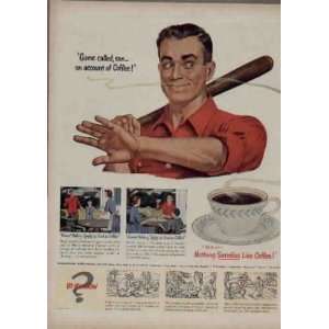   son   on account of Coffee . 1951 Pan American Coffee Bureau Ad