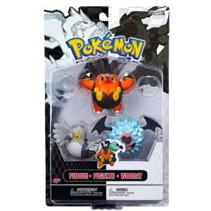   , Woobat Mini Figures Pokemon B&W 3 Figure Pack Series Toys & Games