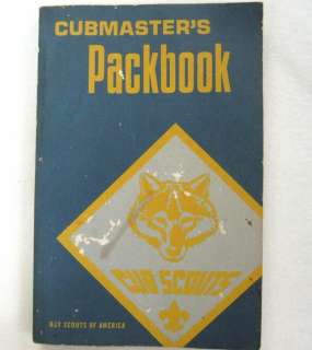 VINTAGE 1977 BOY SCOUTS OF AMERICA CUBMASTERS PACKBOOK  