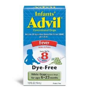 Advil Infants Fever, Concentrated Drops, White Grape Flavored, .5 oz.