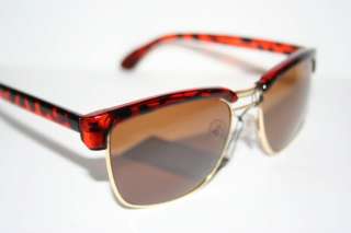 Wayfarer Soho Sunglasses Shades Brown Gold Medium Clubmaster Retro 