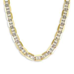    New 14k Yellow White Gold Open Link Chain Necklace 5mm Jewelry