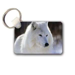  White Wolf Keychain Key Chain Great Unique Gift Idea 