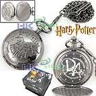 Gorgeous Black Metal Harry Potter Magic Pocket Watch W2