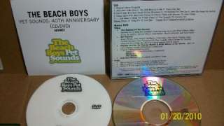 BEACH BOYS   Pet Sounds Limit ed CD+DVD 40TH ANN PROMO 094636994024 