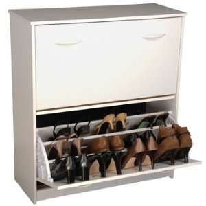    Double Shoe Cabinet 4230 White Venture Horizon